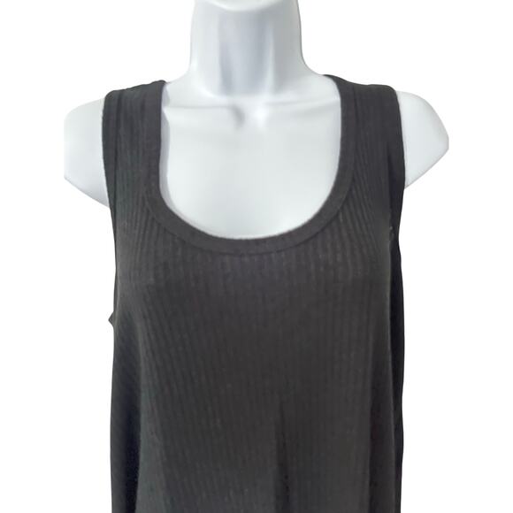 NWT White Birch Oversized Black Ribbed Tank Top β Size Large oversized - Picture 2 of 6